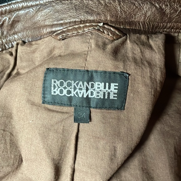 Brown cropped leather jacket, purchased in Italy in 2015 - Picture 6 of 6